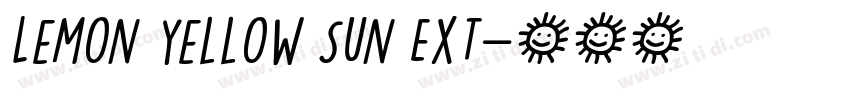 Lemon Yellow Sun Ext字体转换